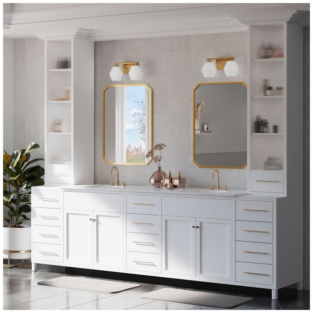 Image 2 Copeland Collection Two-Light Mid-Century Modern Vanity Light more views
