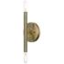 Copenhagen 10" High Antique Brass ADA Wall Sconce