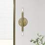 1_Copenhagen 10" High Antique Brass ADA Wall Sconce