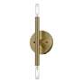 5_Copenhagen 10" High Antique Brass ADA Wall Sconce more views