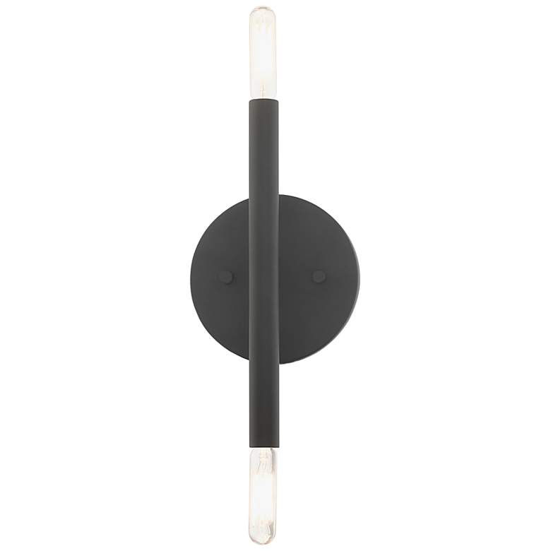 Image 7 Copenhagen 10" High Black 2-Light Wall Sconce more views