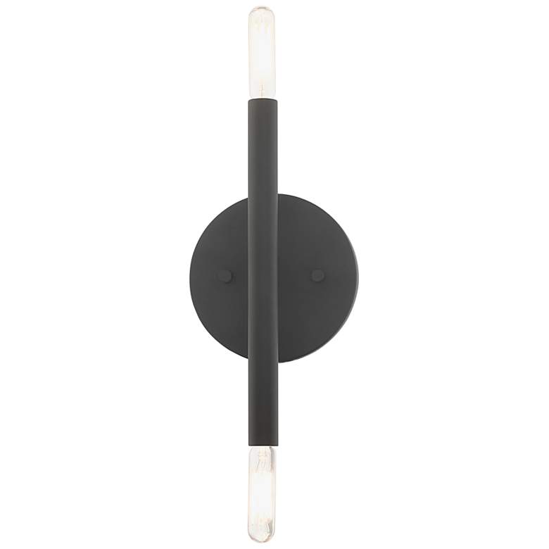 Image 7 Copenhagen 10 inch High Black 2-Light Wall Sconce more views