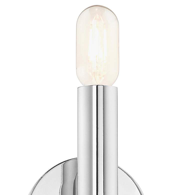 Image 4 Copenhagen 10" High Polished Chrome 2-Light Wall Sconce more views