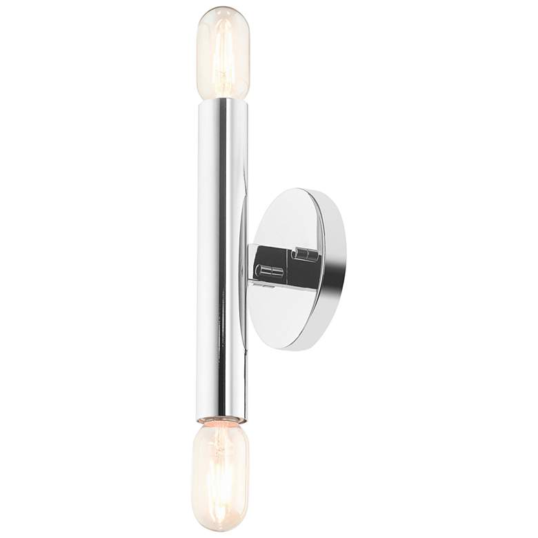 Image 5 Copenhagen 10" High Polished Chrome 2-Light Wall Sconce more views