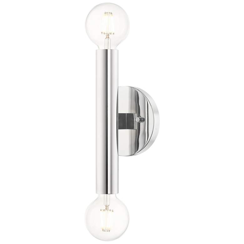 Image 7 Copenhagen 10 inch High Polished Chrome 2-Light Wall Sconce more views