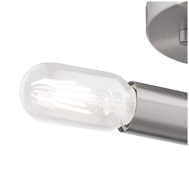 Image 3 Copenhagen 13.75" Wide 3 Light Brushed Nickel Modern Ceiling Light more views