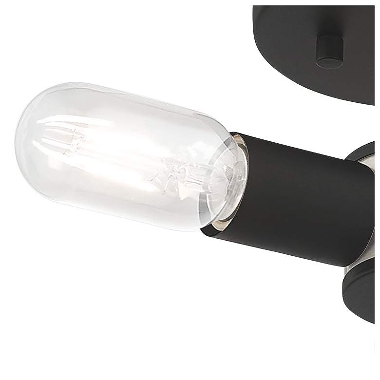 Image 3 Copenhagen 13 3/4" Wide 3 Light Black Modern Ceiling Light more views