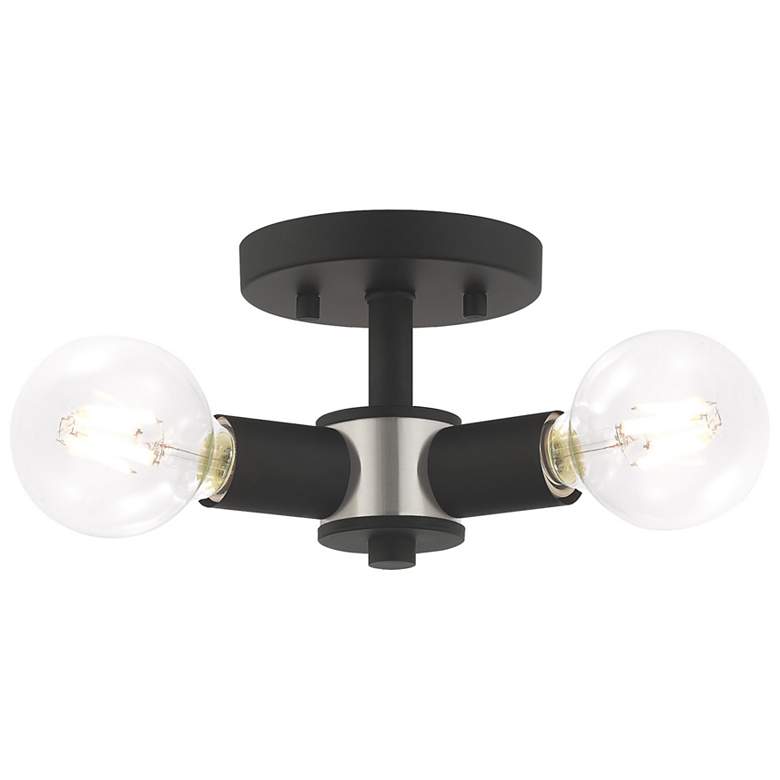 Image 5 Copenhagen 13 3/4 inch Wide 3 Light Black Modern Ceiling Light more views