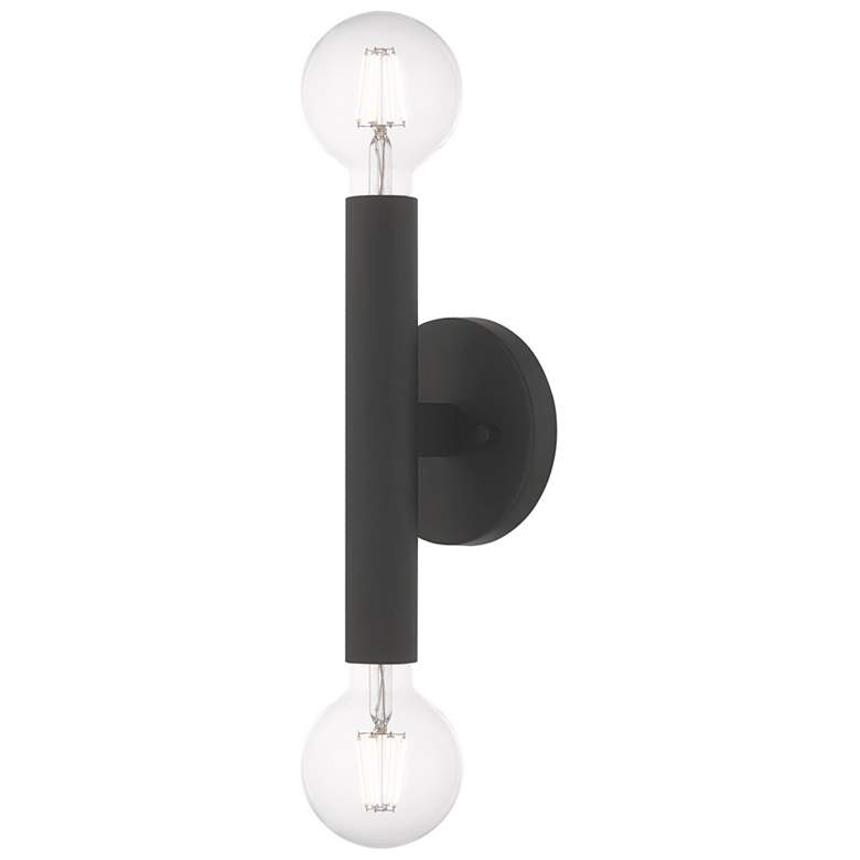 Image 4 Copenhagen 16.75 inch High 2 Light Black Modern Wall Sconce more views