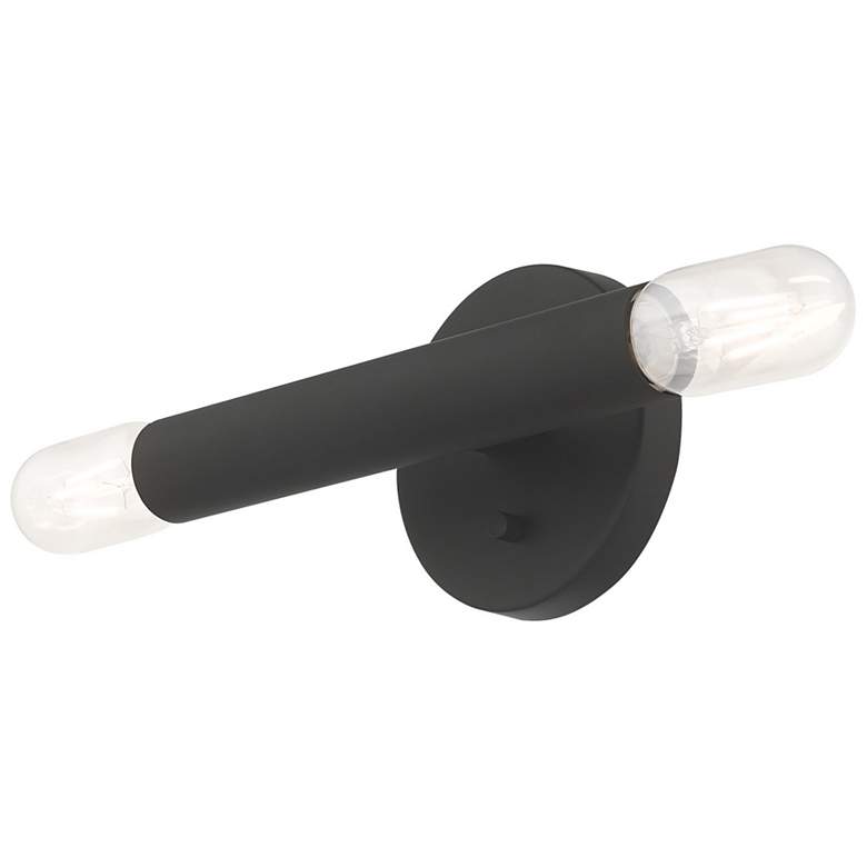 Image 6 Copenhagen 16.75" High 2 Light Black Modern Wall Sconce more views