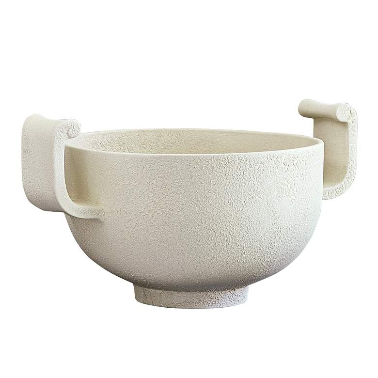 Image 1 Copenhagen 17 inch Wide White Decorative Modern Ceramic Bowl