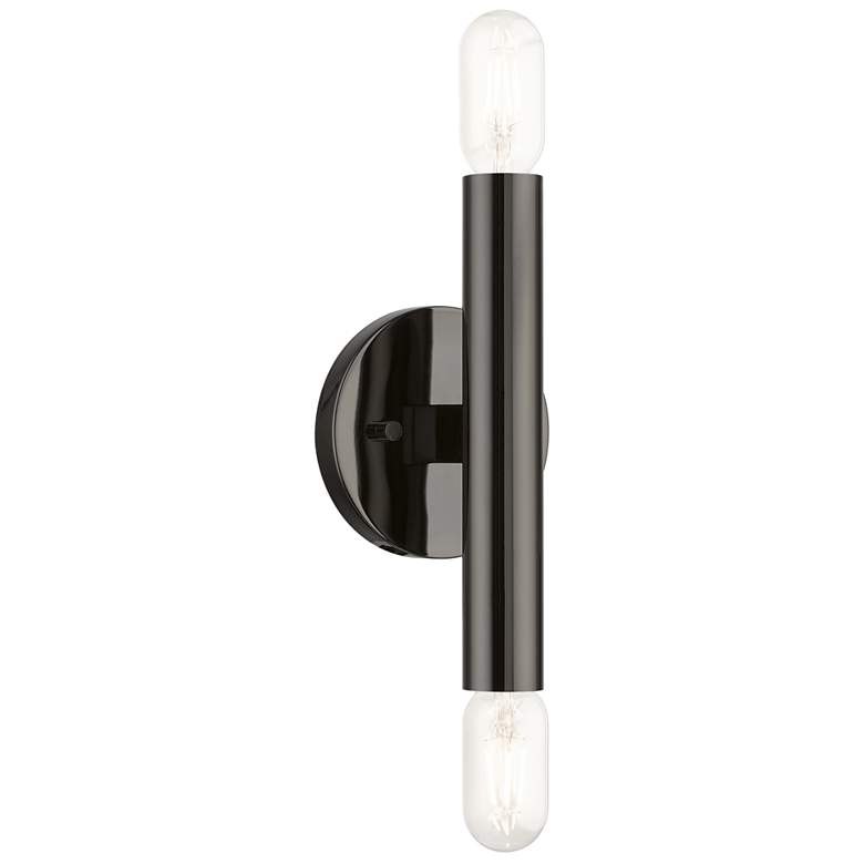 Image 1 Copenhagen 2 Light Black Chrome ADA Sconce