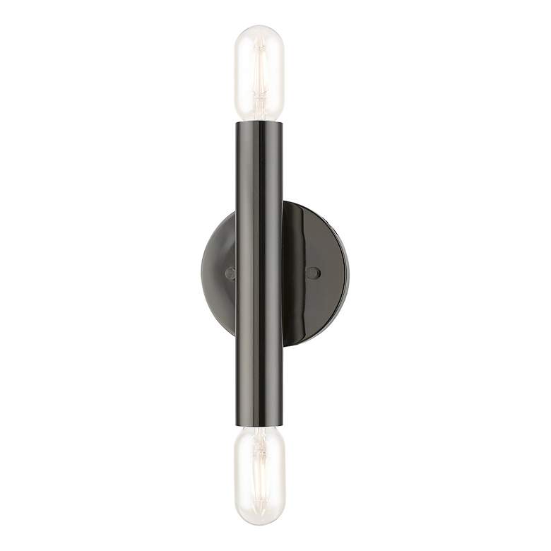 Image 4 Copenhagen 2 Light Black Chrome ADA Sconce more views