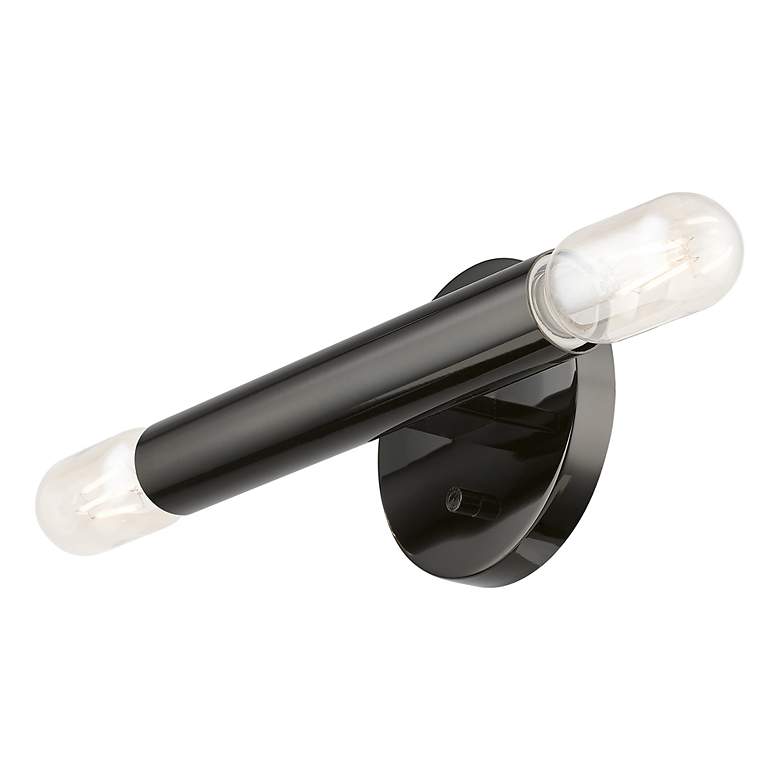 Image 7 Copenhagen 2 Light Black Chrome ADA Sconce more views