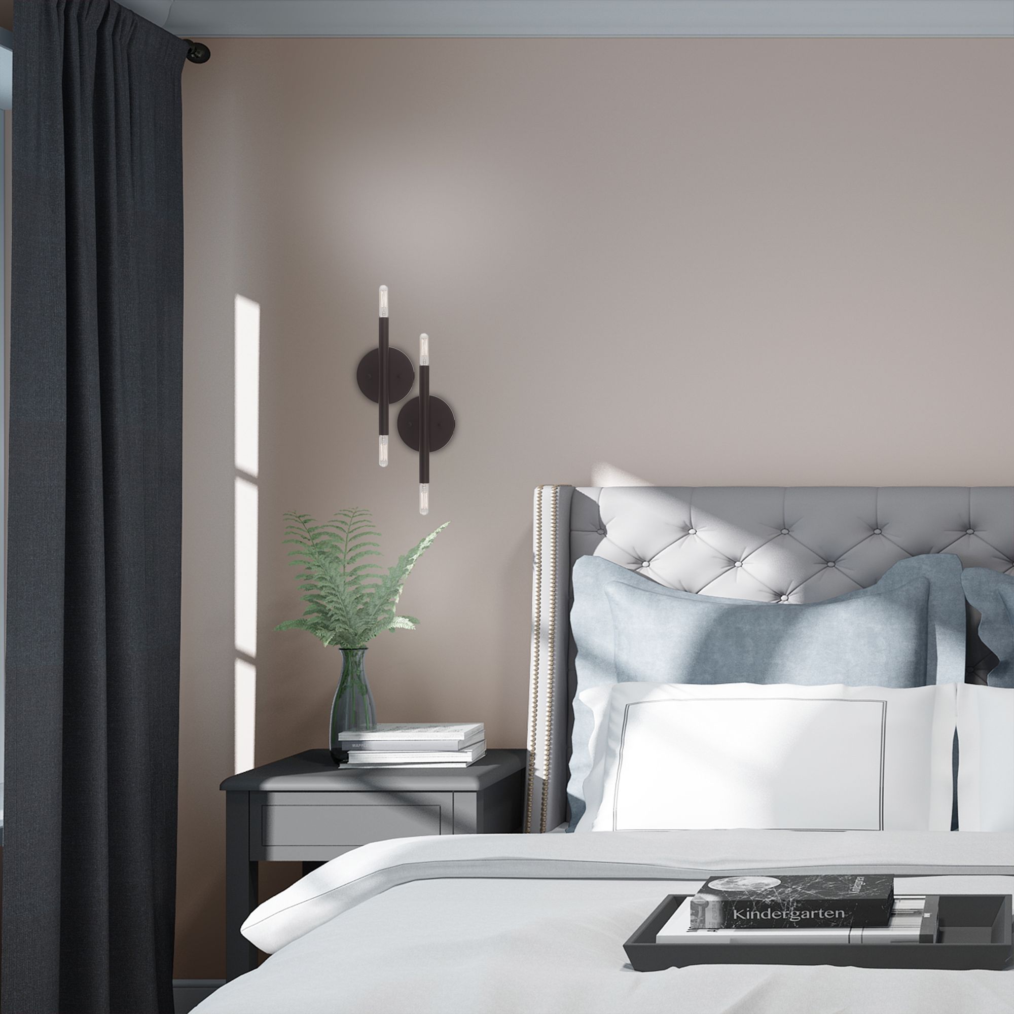 Copenhagen 2 Light Bronze ADA Wall Sconce