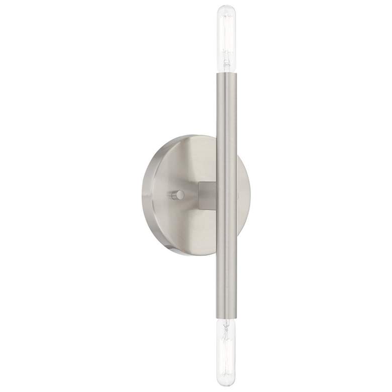 Image 1 Copenhagen 2 Light Brushed Nickel ADA Wall Sconce