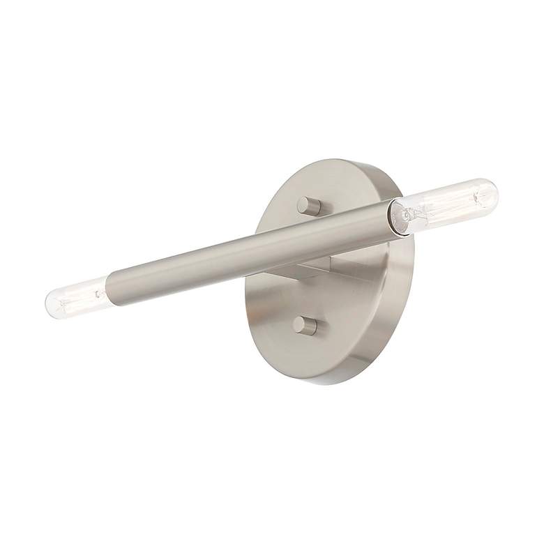 Image 6 Copenhagen 2 Light Brushed Nickel ADA Wall Sconce more views