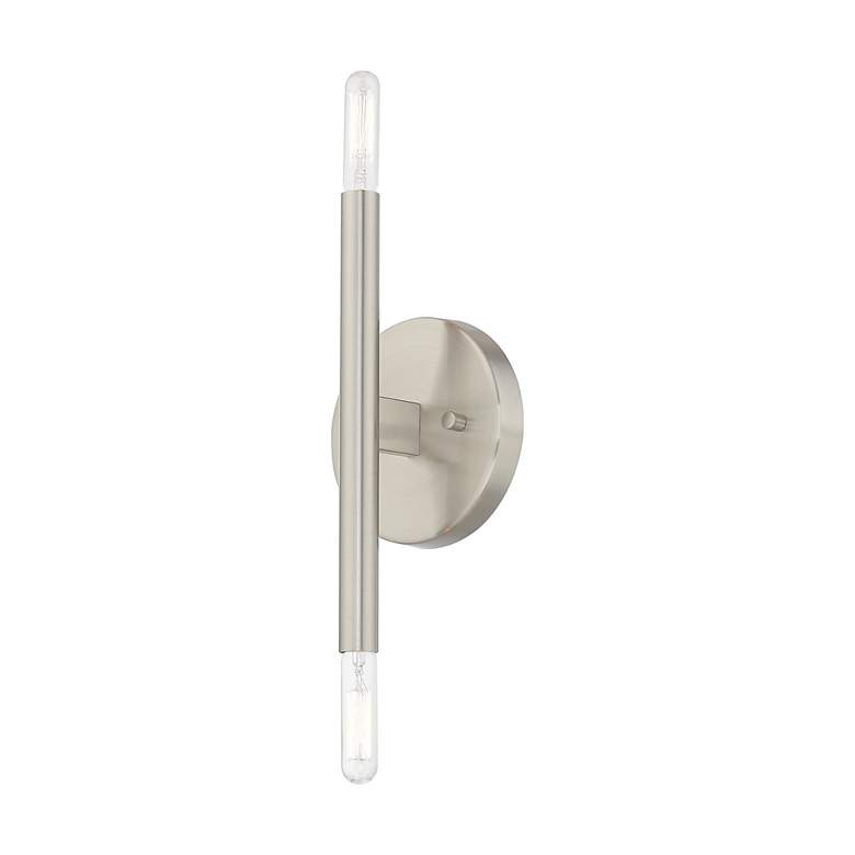 Image 7 Copenhagen 2 Light Brushed Nickel ADA Wall Sconce more views
