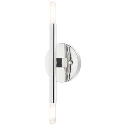 Copenhagen 2 Light Polished Chrome ADA Sconce