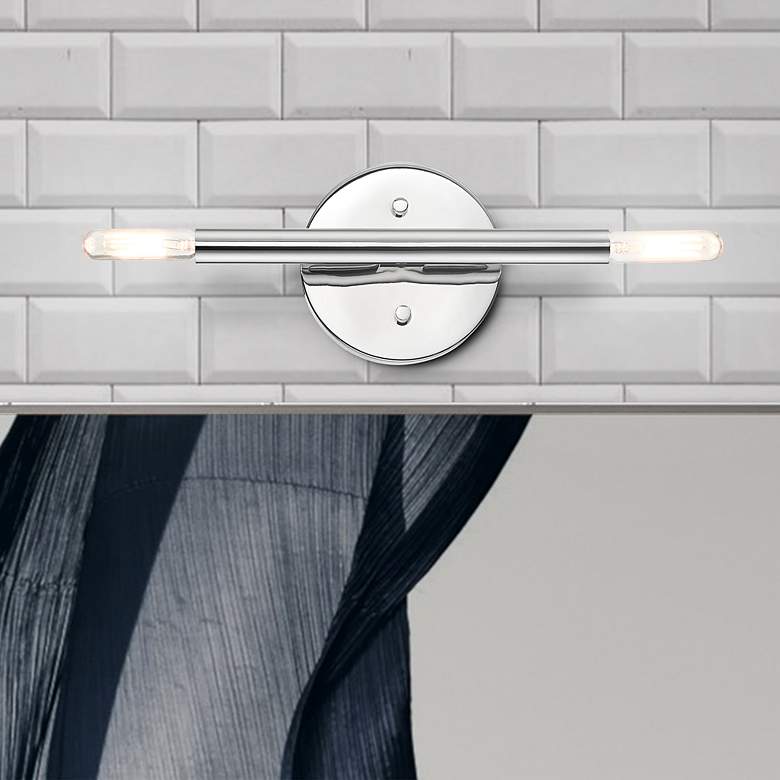 Image 1 Copenhagen 2 Light Polished Chrome ADA Sconce