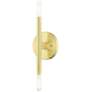 2_Copenhagen 2 Light Satin Brass ADA Sconce