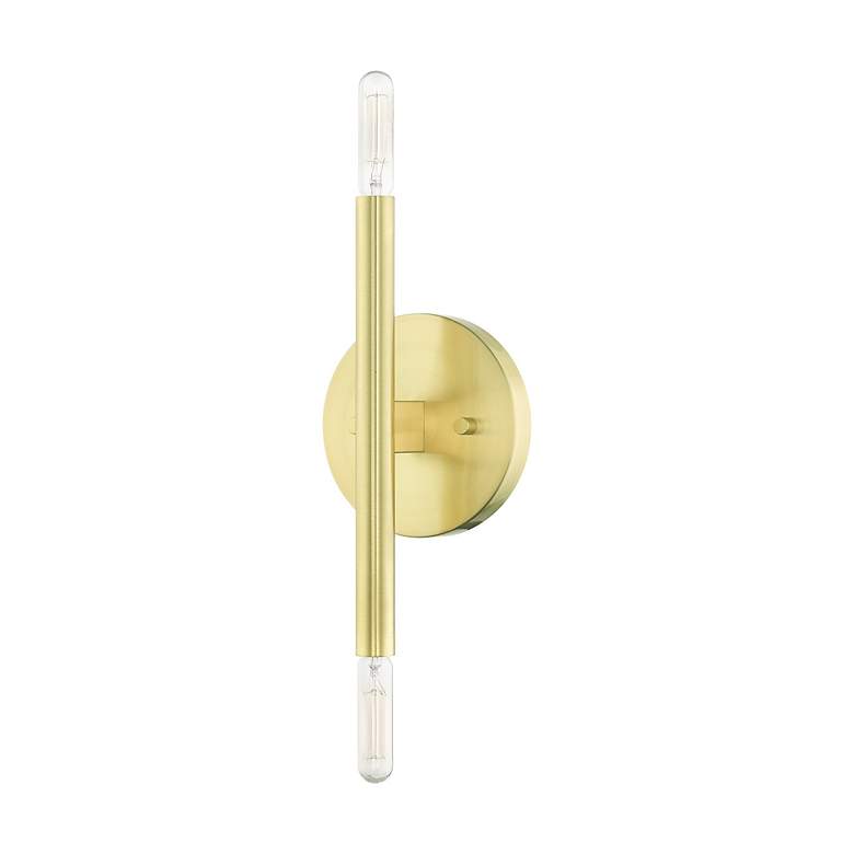 Image 3 Copenhagen 2 Light Satin Brass ADA Sconce more views