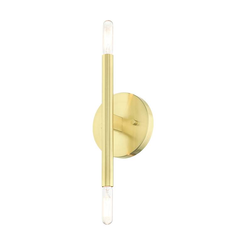 Image 6 Copenhagen 2 Light Satin Brass ADA Sconce more views