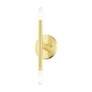 6_Copenhagen 2 Light Satin Brass ADA Sconce more views