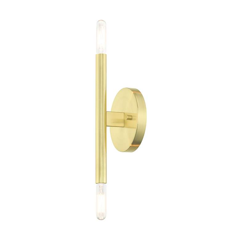 Image 7 Copenhagen 2 Light Satin Brass ADA Sconce more views
