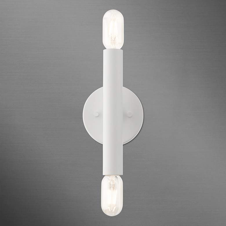 Image 3 Copenhagen 2 Light White ADA Sconce more views