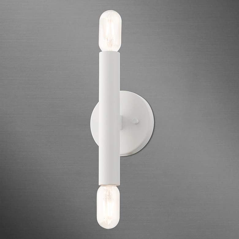 Image 4 Copenhagen 2 Light White ADA Sconce more views