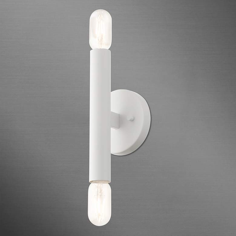 Image 5 Copenhagen 2 Light White ADA Sconce more views