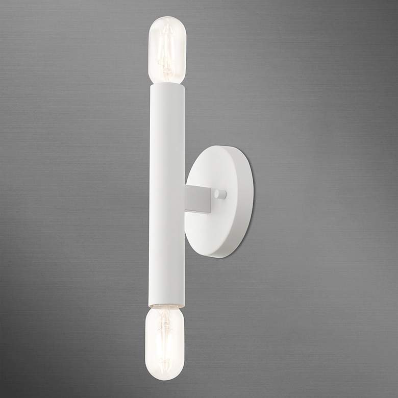 Image 6 Copenhagen 2 Light White ADA Sconce more views