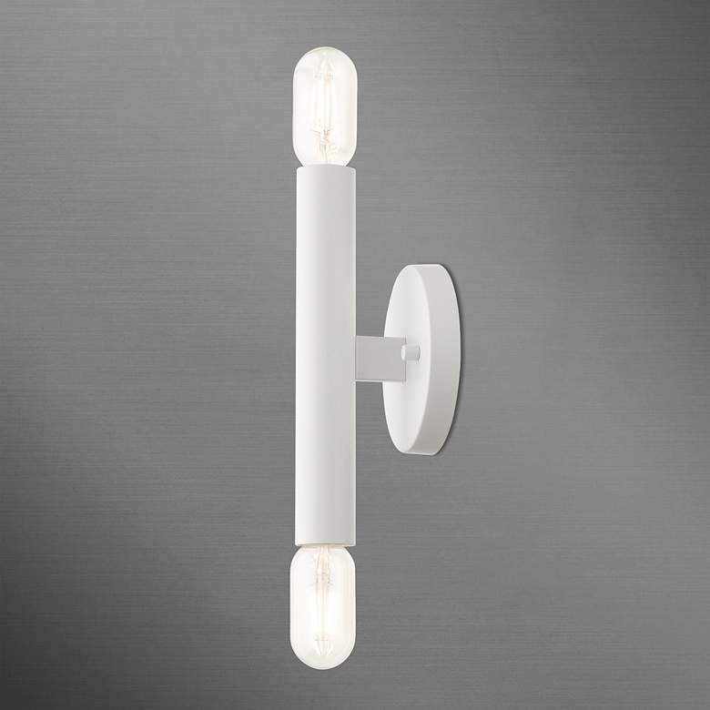 Image 7 Copenhagen 2 Light White ADA Sconce more views
