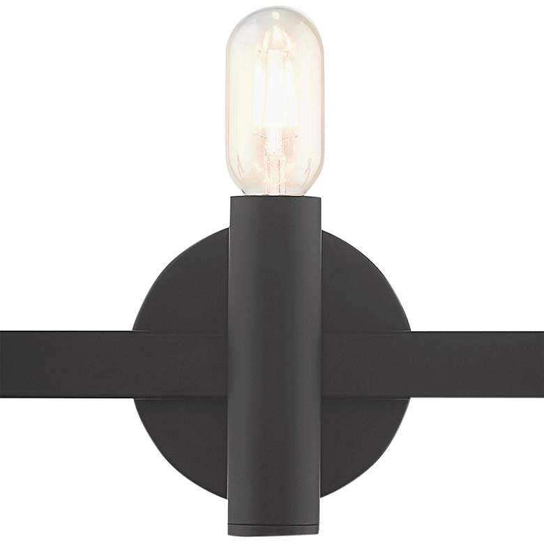 Image 4 Copenhagen 23 1/2" Wide Black 3-Light Bath Light more views