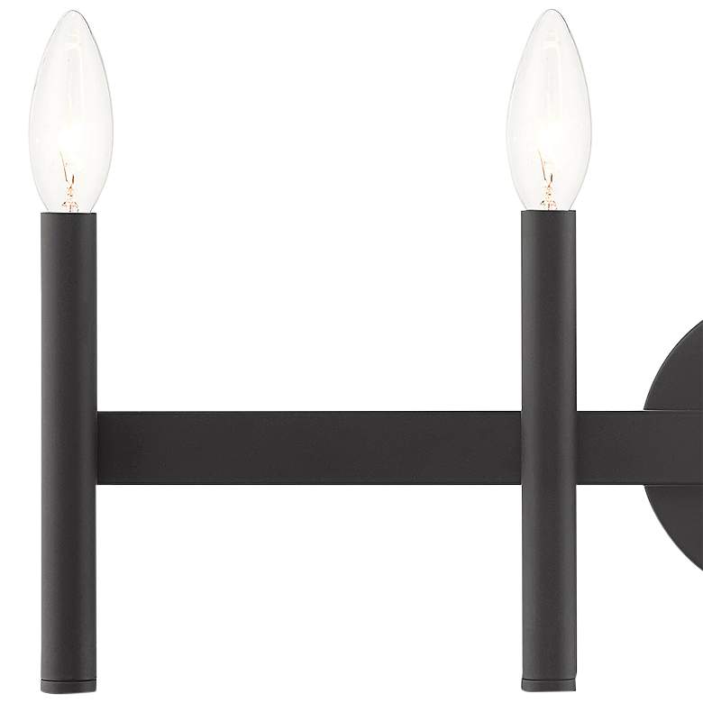 Image 3 Copenhagen 23 1/2 inch Wide Black 4-Light Bath Light more views