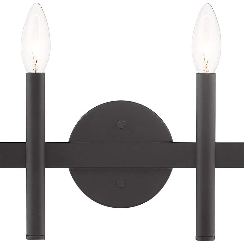 Image 4 Copenhagen 23 1/2 inch Wide Black 4-Light Bath Light more views