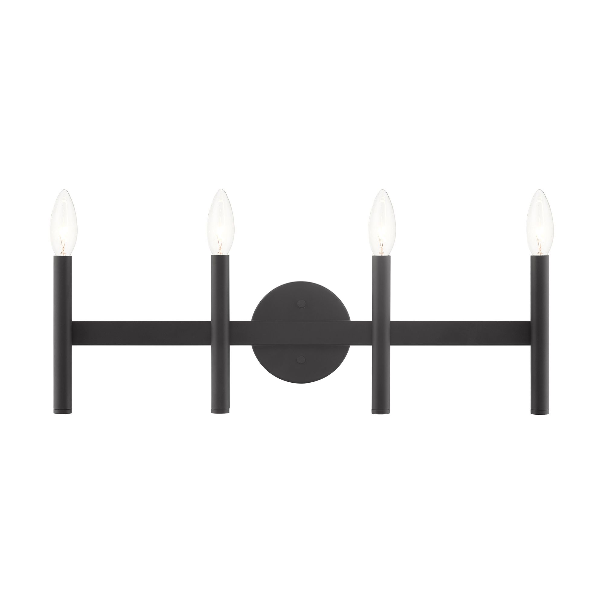 Copenhagen 23 1/2" Wide Black 4-Light Bath Light