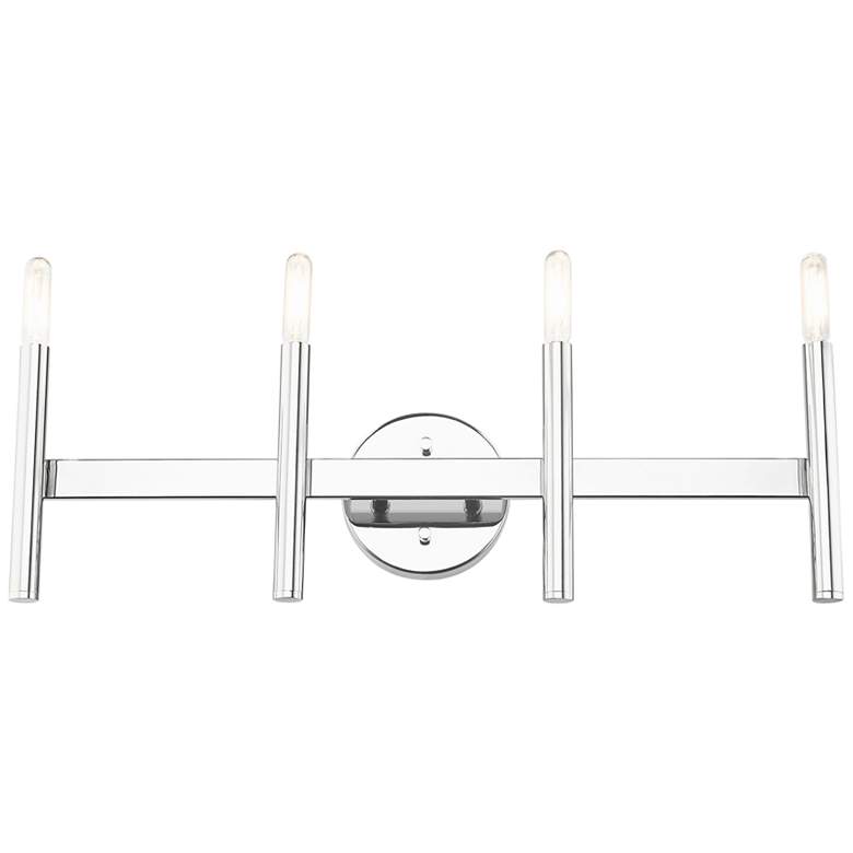 Image 2 Copenhagen 23 1/2" Wide Polished Chrome 4-Light Bath Light