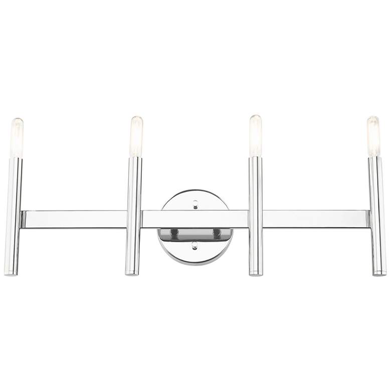 Image 2 Copenhagen 23 1/2 inch Wide Polished Chrome 4-Light Bath Light