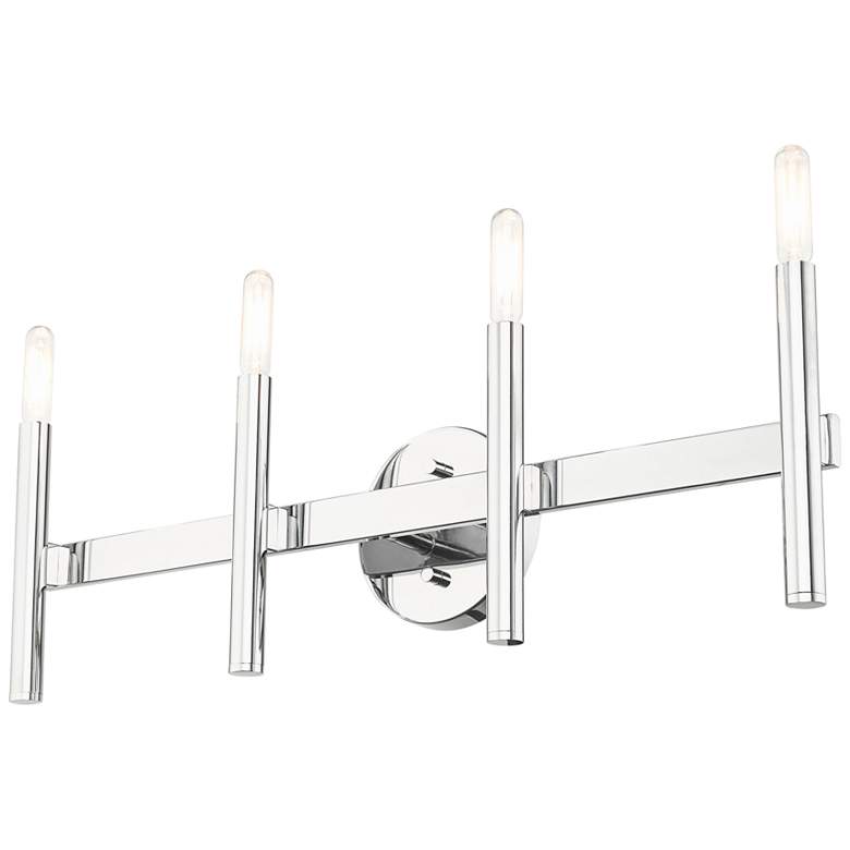 Image 5 Copenhagen 23 1/2 inch Wide Polished Chrome 4-Light Bath Light more views