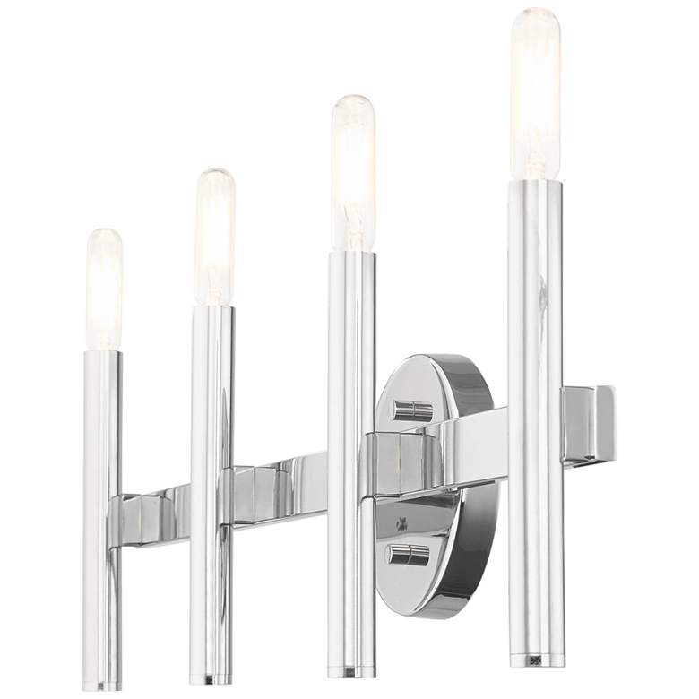Image 6 Copenhagen 23 1/2" Wide Polished Chrome 4-Light Bath Light more views