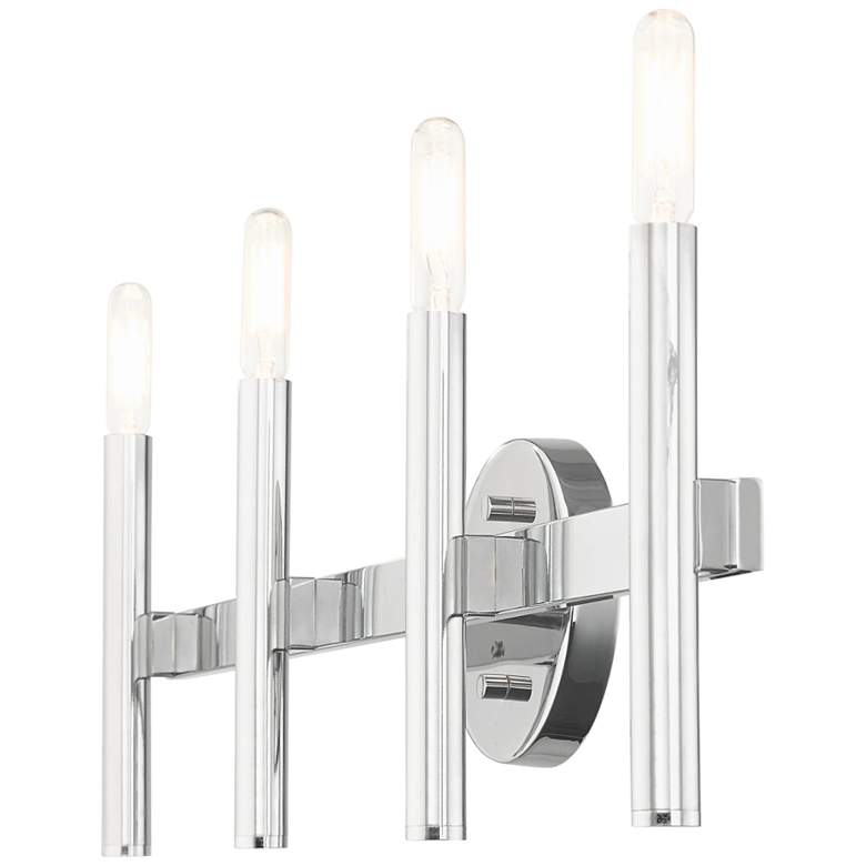 Image 6 Copenhagen 23 1/2 inch Wide Polished Chrome 4-Light Bath Light more views