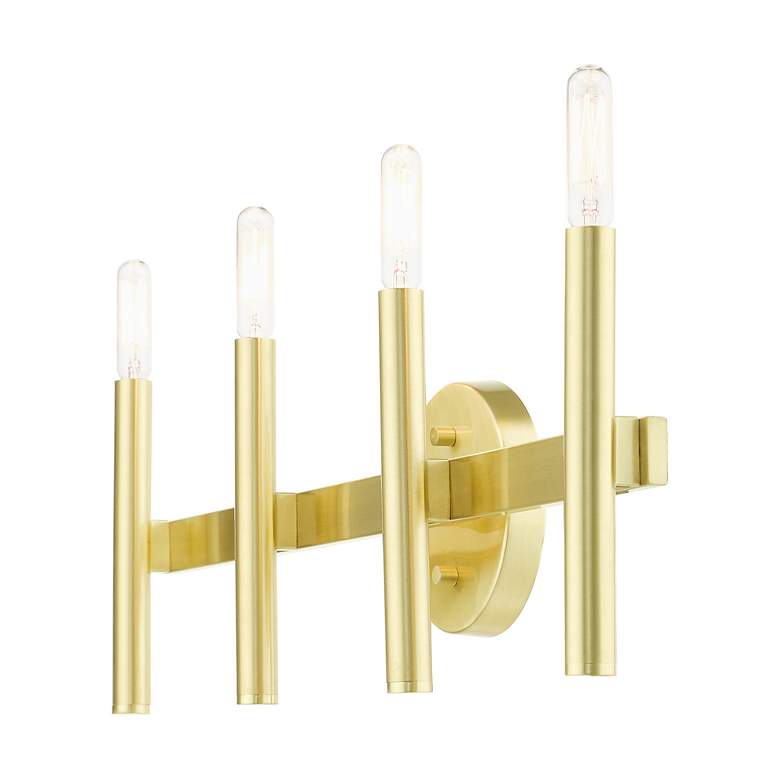 Image 7 Copenhagen 23 1/2" Wide Satin Brass 4-Light Bath Light more views
