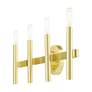 7_Copenhagen 23 1/2" Wide Satin Brass 4-Light Bath Light more views