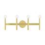 Copenhagen 23 1/2" Wide Satin Brass 4-Light Bath Light