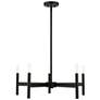 3_Copenhagen 25" Wide Black 5-Light Chandelier