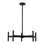 5_Copenhagen 25" Wide Black 5-Light Chandelier more views