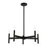 6_Copenhagen 25" Wide Black 5-Light Chandelier more views