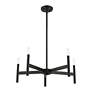 7_Copenhagen 25" Wide Black 5-Light Chandelier more views